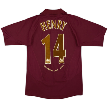 2005-06 Arsenal Home Shirt Henry #14 - 5/10 - (S)