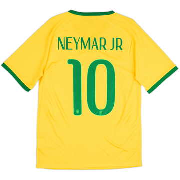 2014-15 Brazil Home Shirt Neymar Jr #10 - 6/10 - (S)