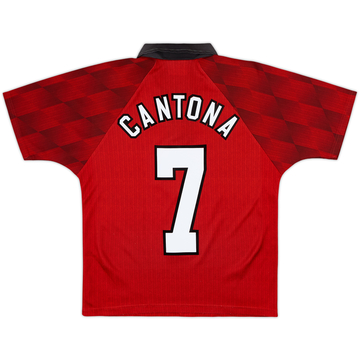 1996-98 Manchester United Home Shirt Cantona #7 - 6/10 - (Y)