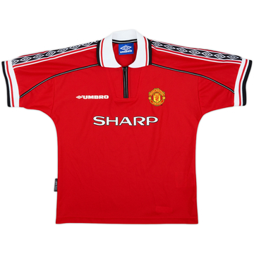 1998-00 Manchester United Home Shirt - 8/10 - (L.Boys)