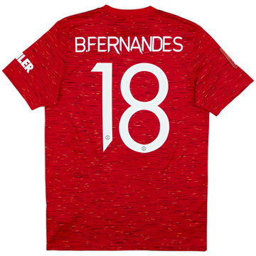 2020-21 Manchester United Home Shirt B.Fernandes #18 - 8/10 - (M)