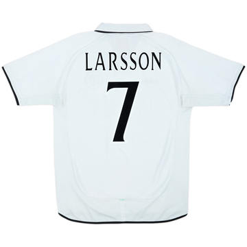2001-02 Celtic Away Shirt Larsson #7 - 6/10 - (L)