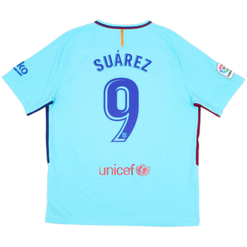 2017-18 Barcelona Away Shirt Suarez #9 - 8/10 - (XL)