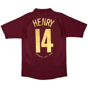 2005-06 Arsenal Home Shirt Henry #14 - 8/10 - (S)