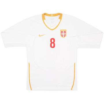 2008-10 Serbia Player Issue Away L/S Shirt #8 - 8/10 - (XL)