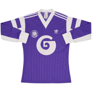 1988-89 Anderlecht Home L/S Shirt - 9/10 - (S)
