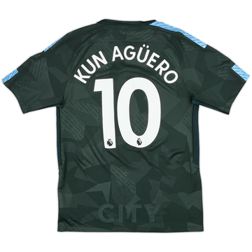 2017-18 Manchester City Third Shirt Kun Aguero #10 - 8/10 - (S)