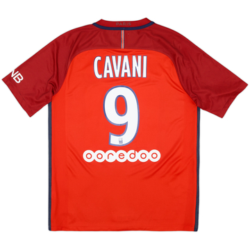 2016-17 Paris Saint-Germain Away Shirt Cavani #9 - 9/10 - (M)