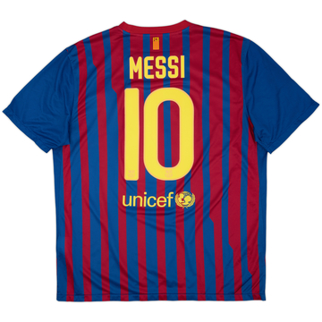 2011-12 Barcelona Home Shirt Messi #10 - 5/10 - (XL)