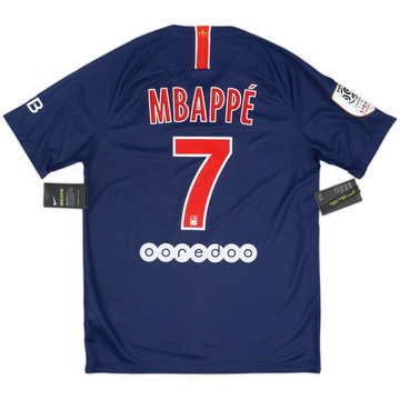 2018-19 Paris Saint-Germain Home Shirt Mbappe #7 (M)