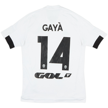 2015-16 Valencia Home Shirt Gaya #14 - 6/10 - (S)