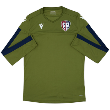 2019-20 Cagliari Macron Training L/S Shirt - 8/10 - (L)
