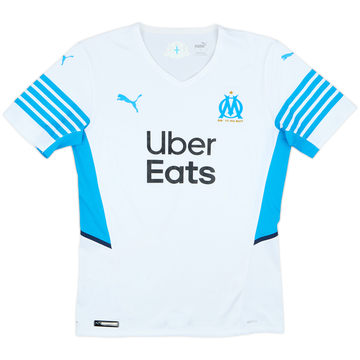 2021-22 Olympic Olympique Marseille Home Shirt - 9/10 - (L)