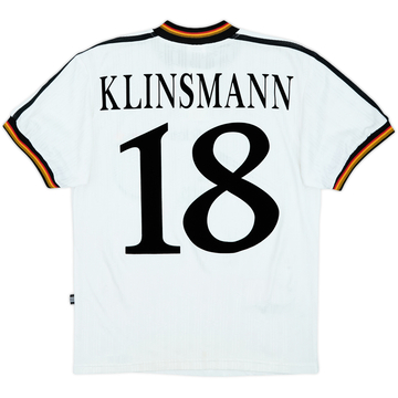 1996-98 Germany Home Shirt Klinsmann #18 - 8/10 - (XL.Boys)
