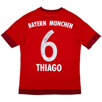 2015-16 Bayern Munich Home Shirt Thiago #6 - 5/10 - (L.Boys)