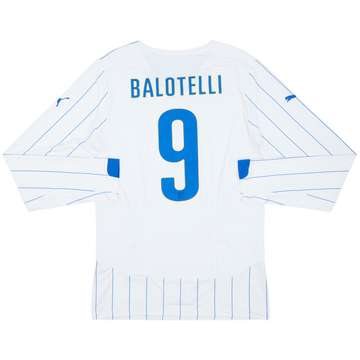 2014-15 Italy Player Issue (ACTV Fit) Away L/S Shirt Balotelli #9 - 5/10 - (XXL)