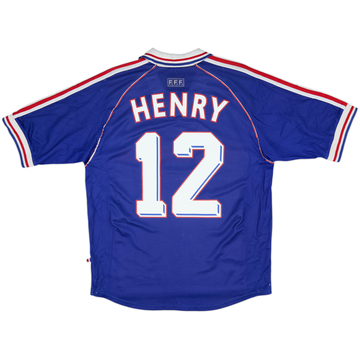 1998-00 France Home Shirt Henry #12 - 6/10 - (L)