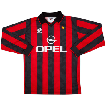 1995-96 AC Milan Home L/S Shirt - 9/10 - (M)