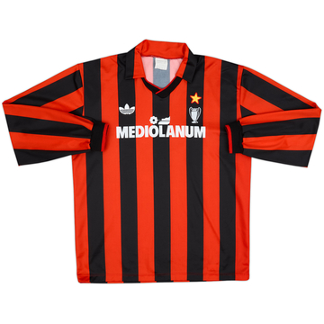1990-91 AC Milan Home L/S Shirt - 4/10 - (XL)
