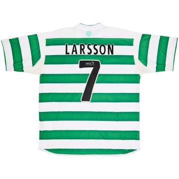 2003-04 Celtic Home Shirt Larsson #7 - 8/10 - (L)