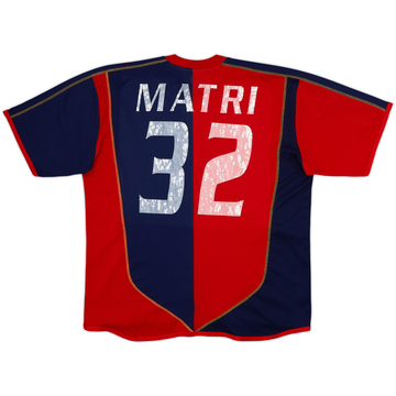 2003-04 Cagliari Home Shirt Matri #32 - 4/10 - (L)