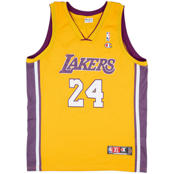 2006-10 LA Lakers Bryant #24 Champion Authentic Home Jersey - 4/10 - (XL)