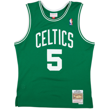 2007-08 Boston Celtics Garnett #5 Mitchell & Ness Swingman Away Jersey - 7/10 - (M)