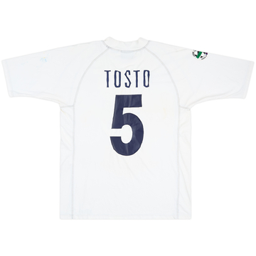 2004-05 Genoa Match Issue Away Shirt Tosto #5