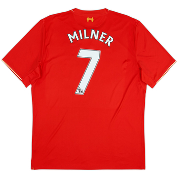 2015-16 Liverpool Home Shirt Milner #7 - 5/10 - (XL)