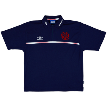 1998-99 FSV Mainz Umbro Zip Polo Shirt - 8/10 - (XL)
