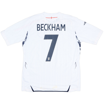 2007-09 England Home Shirt Beckham #7 - 5/10 - (L)