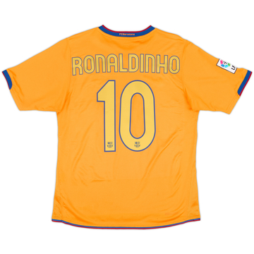 2006-08 Barcelona Away Shirt Ronaldinho #10 - 8/10 - (S)