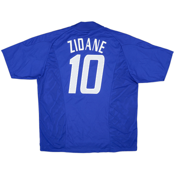 2002-04 France Home Shirt Zidane #10 - 7/10 - (XL)