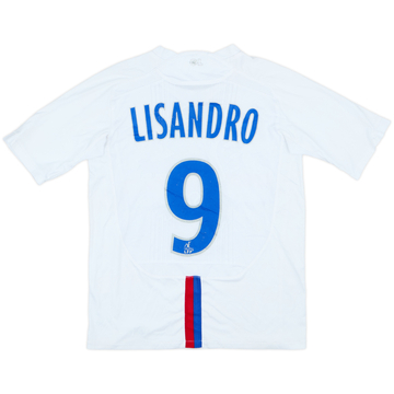 2006-08 Lyon Home Shirt Lisandro #9 - 6/10 - (M.Boys)