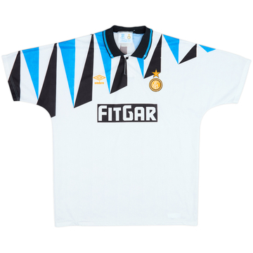 1991-92 Inter Milan Away Shirt - 8/10 - (XL)