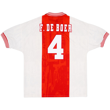 1996-97 Ajax Home Shirt F.De Boer #4 - 7/10 - (XL)
