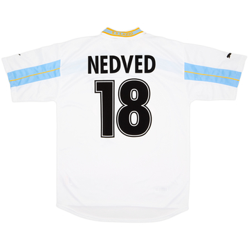 1999-00 Lazio Centenary Home Shirt Nedved #18 - 8/10 - (XL)