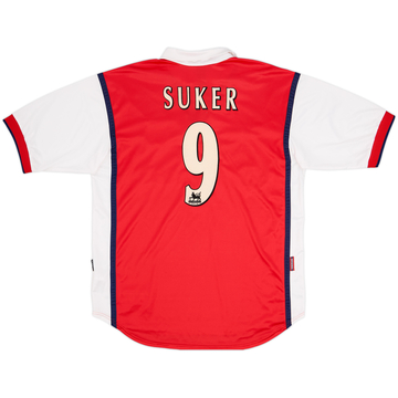1999-00 Arsenal Home Shirt Suker #9 - 8/10 - (L)