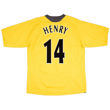 2005-06 Arsenal Away Shirt Henry #14 - 8/10 - (XL)