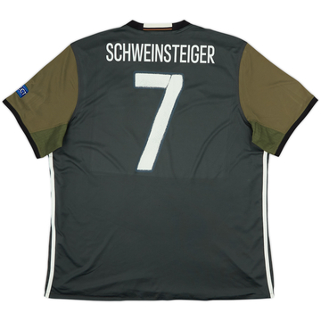 2015-17 Germany Away Shirt Schweinsteiger #7 - 8/10 - (XXL)