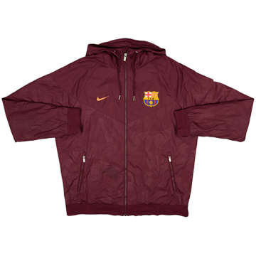 2017-18 Barcelona Nike Hooded Track Jacket - 8/10 - (L)