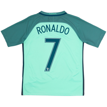 2016-18 Portugal Away Shirt Ronaldo #7 - 6/10 - (XL.Boys)