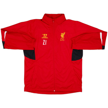 2012-13 Liverpool Warrior Staff Issue Hooded Rain Jacket ZI (Zaq Ifbal) - 9/10 - (M)