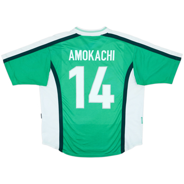 1998-00 Nigeria Home Shirt Amokachi #14 - 5/10 - (L)