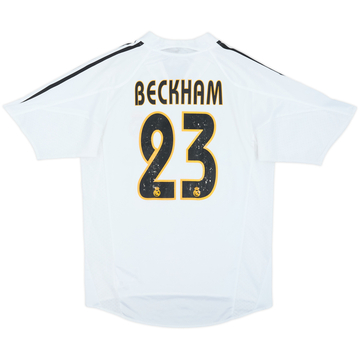 2004-05 Real Madrid Home Shirt Beckham #23 - 6/10 - (S)