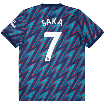 2021-22 Arsenal Third Shirt Saka #7 - 7/10 - (M)