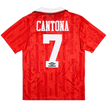 1992-94 Manchester United Home Shirt Cantona #7 - 8/10 - (S)