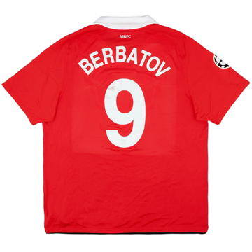 2010-11 Manchester United Home Shirt Berbatov #9 - 5/10 - (XL)