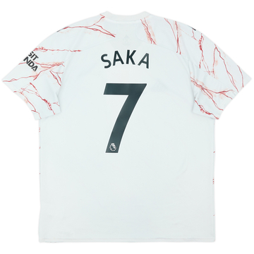 2020-21 Arsenal Away Shirt Saka #7 - 5/10 - (XL)