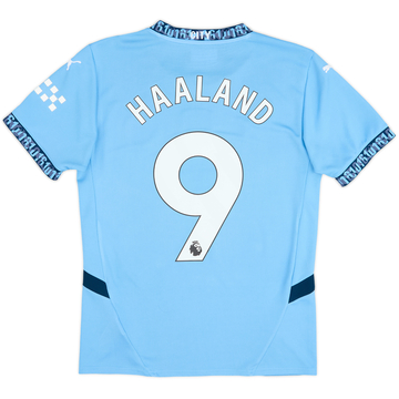 2024-25 Manchester City Home Shirt Haaland #9 - 8/10 - (S)